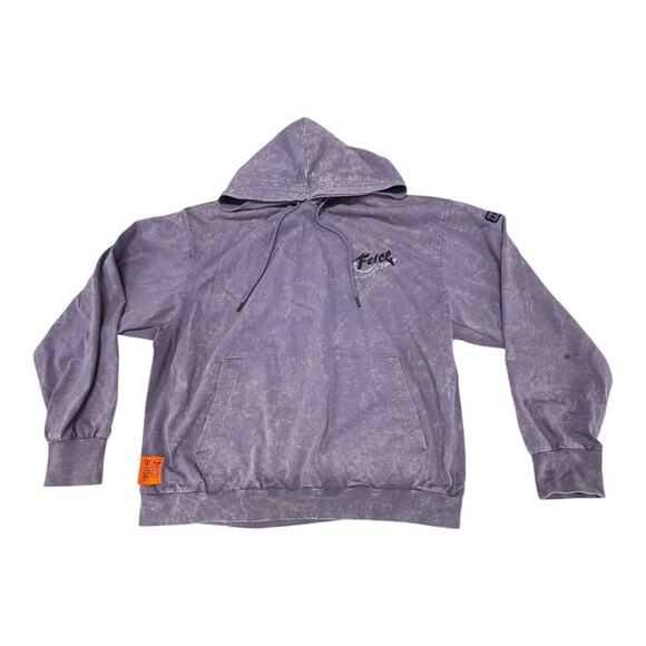 Nike Force Hoops Dri-Fit Hoodie Sweatshirt Men's XL Purple Acid Wash DH6808-553 - Picture 1 of 9